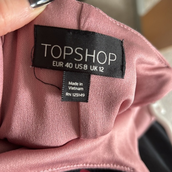 💋💋SUPER CUTE TOPSHOP PINK MIDI DRESS - Picture 4 of 4